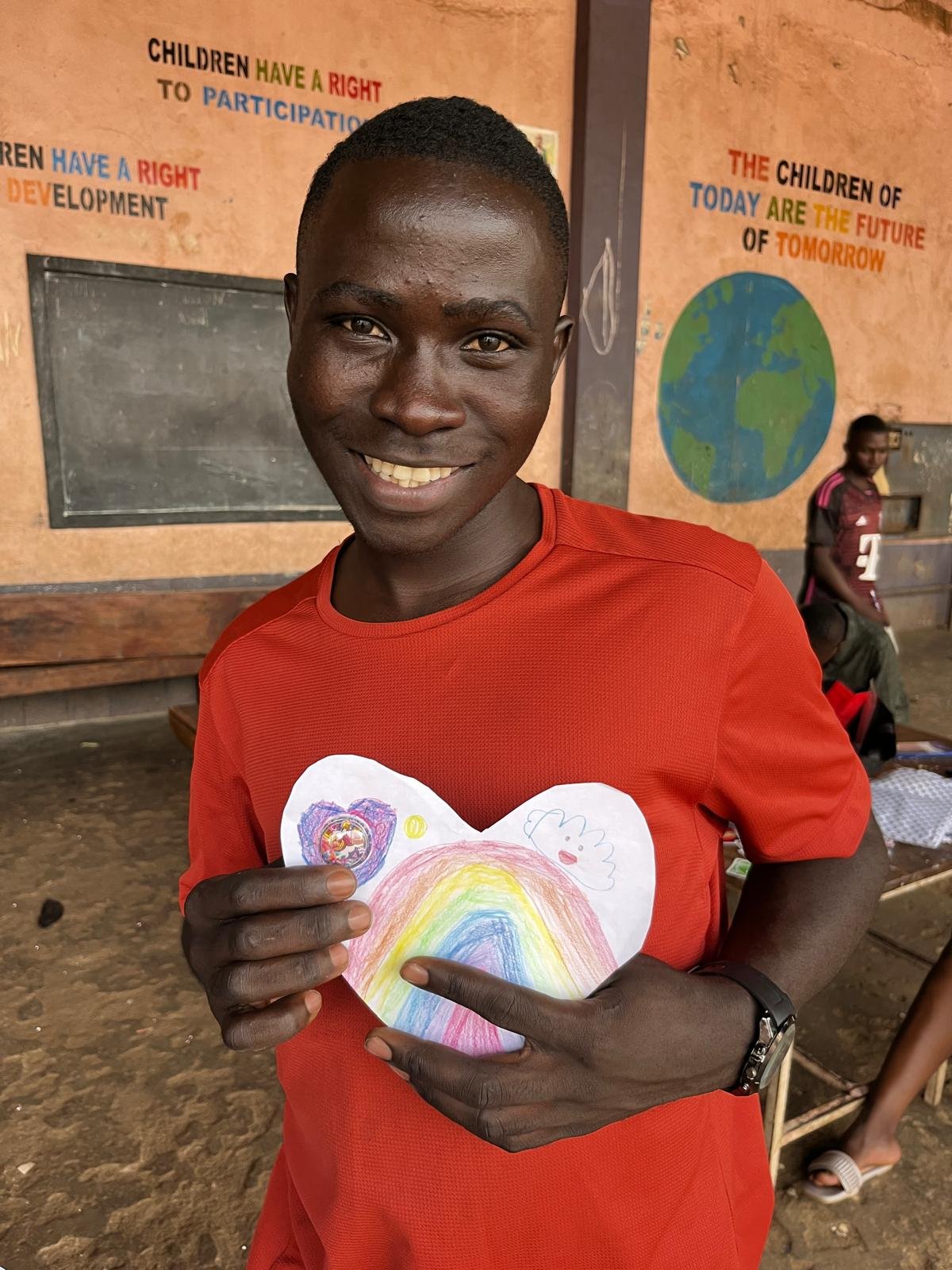 A child whose life a gift changes