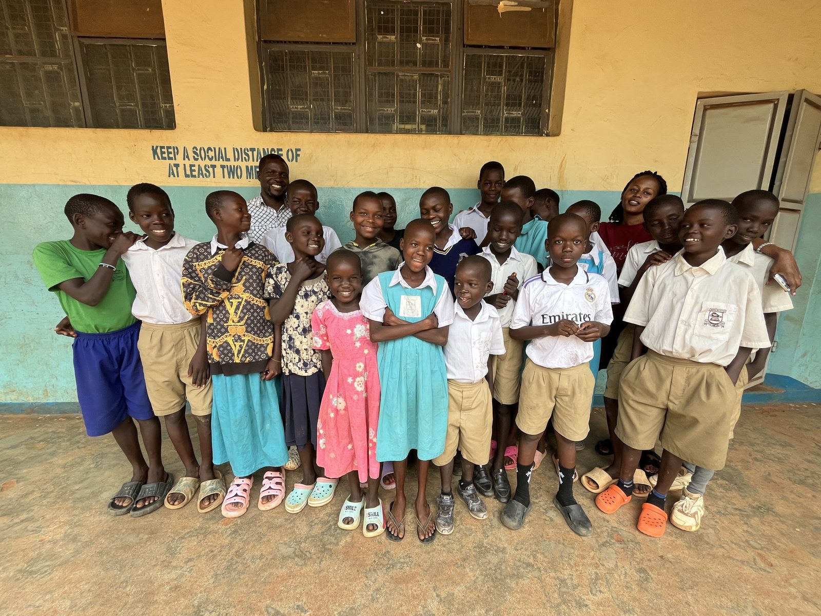A child in school or a classroom