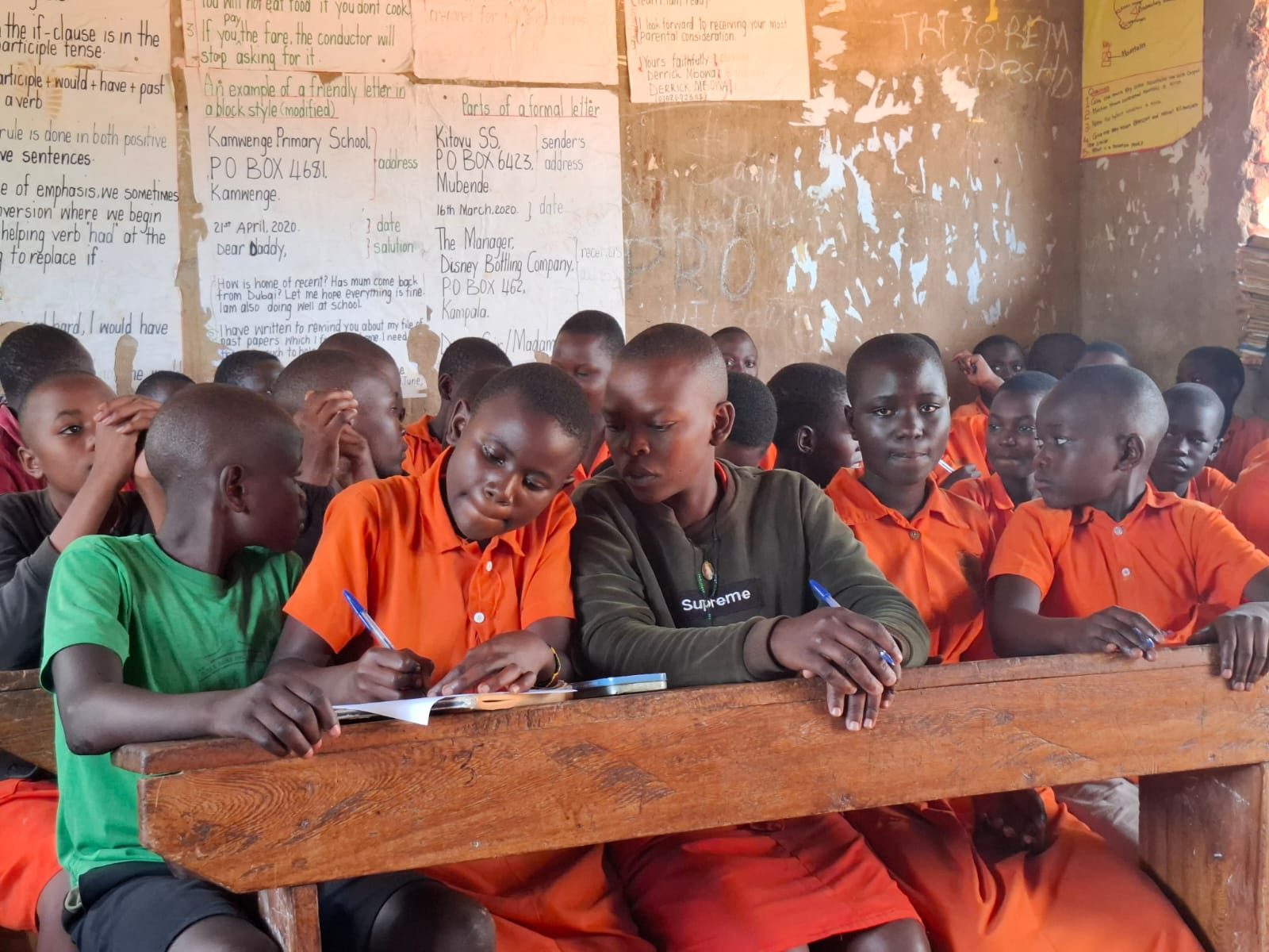 A moment from daily work with the children