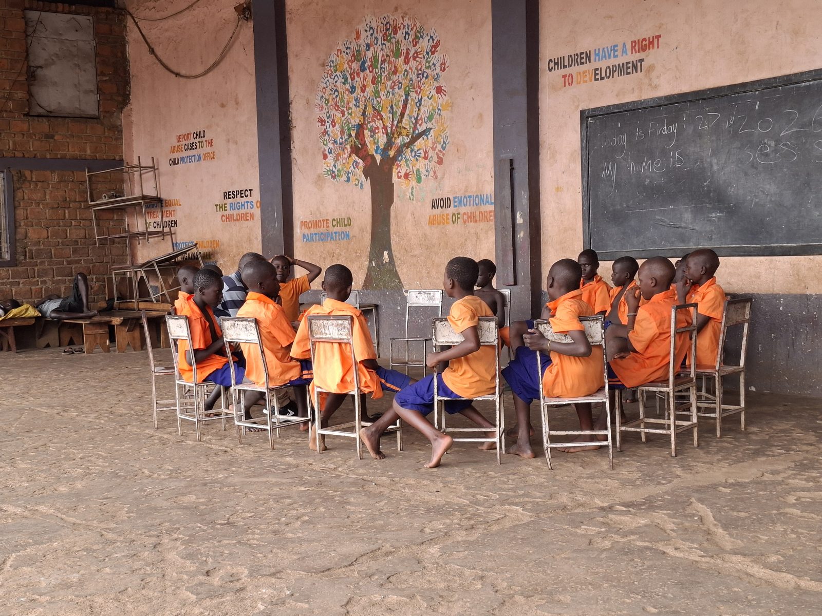 Children at the centre during rehabilitation