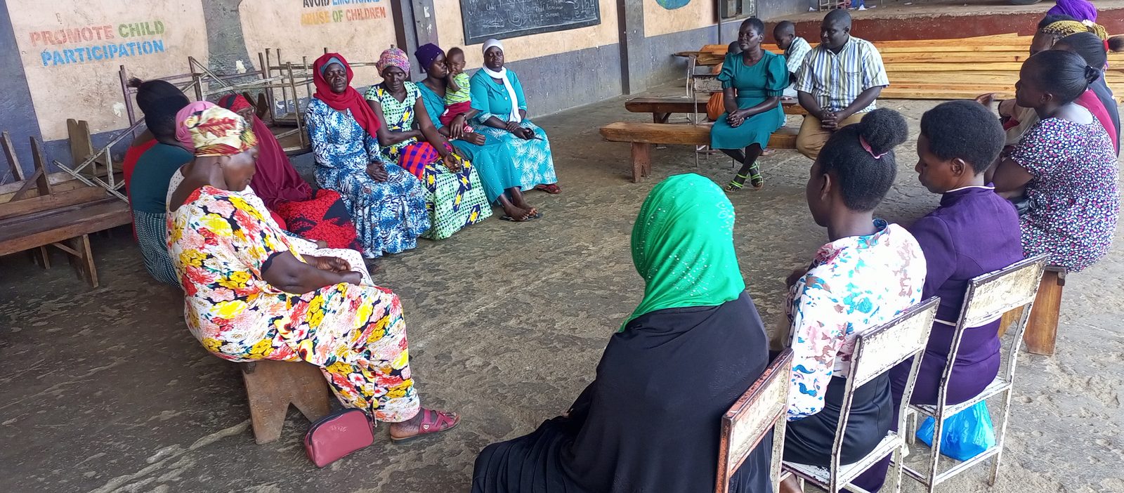A savings group meeting